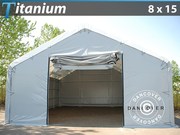 Storage shelter 8x16.2x3x5 Titanium